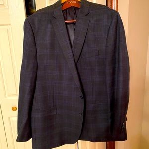 Blue plaid Blazer
